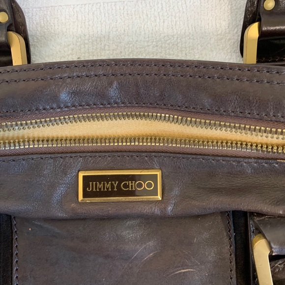 Jimmy Choo Chocolate Leather Tote - Picture 14 of 16
